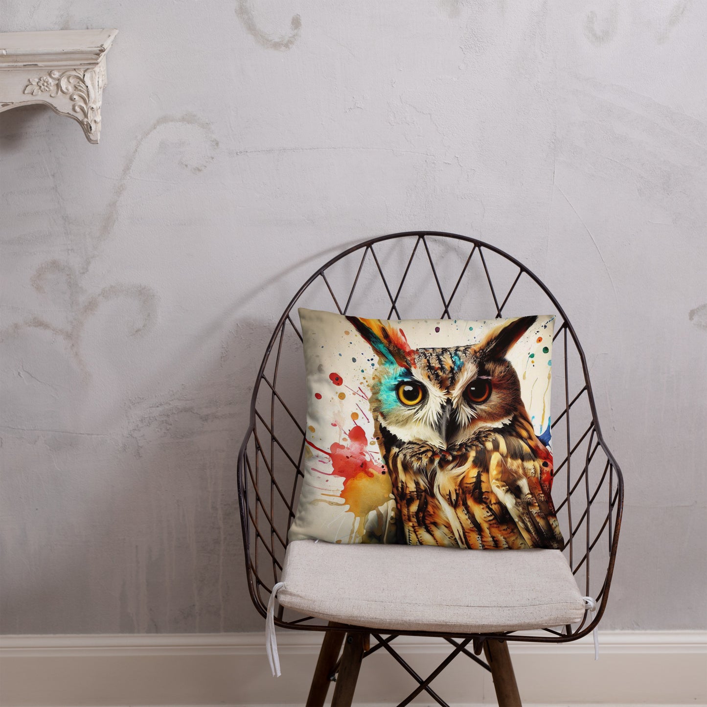 Wild Ink Cushion - Owl