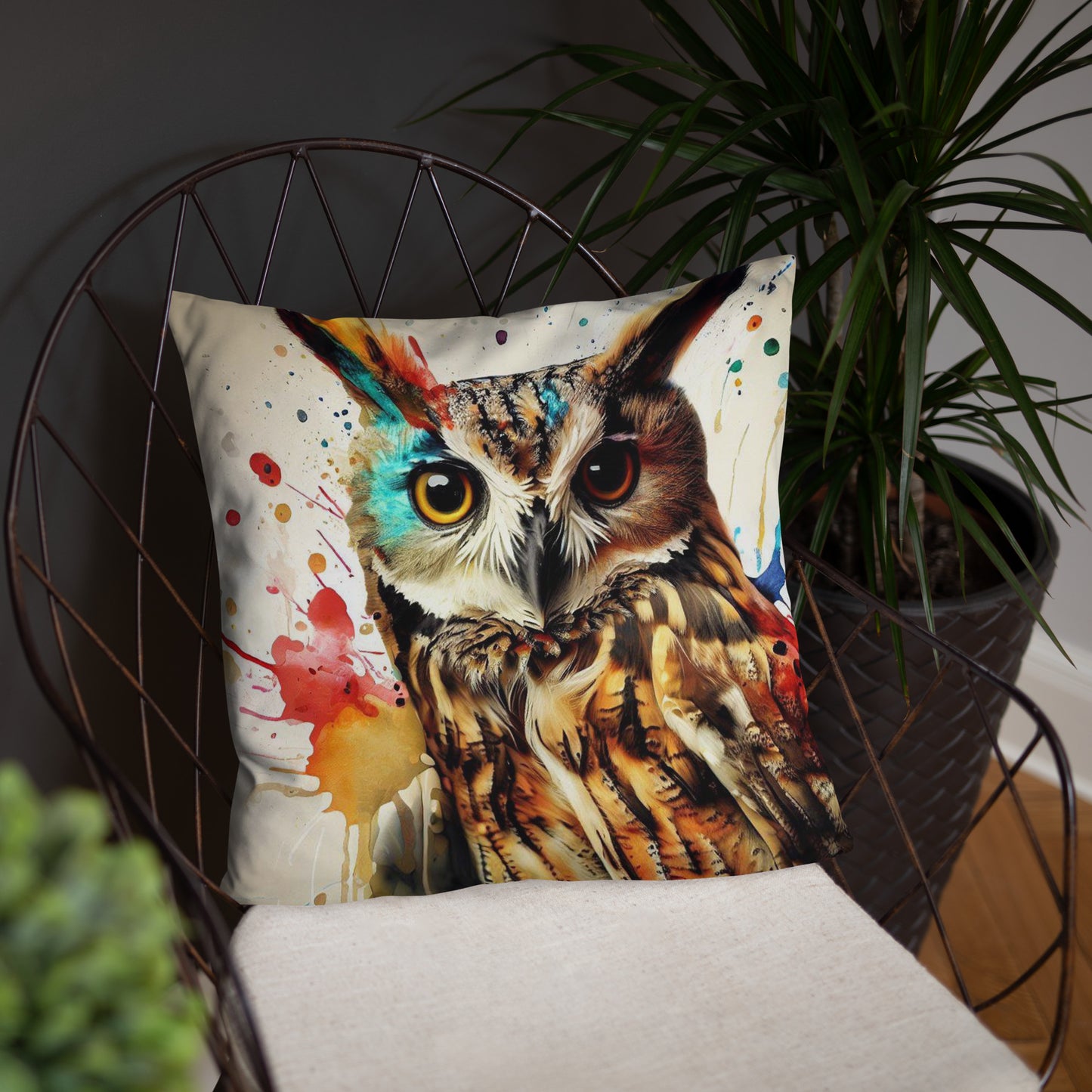 Wild Ink Cushion - Owl