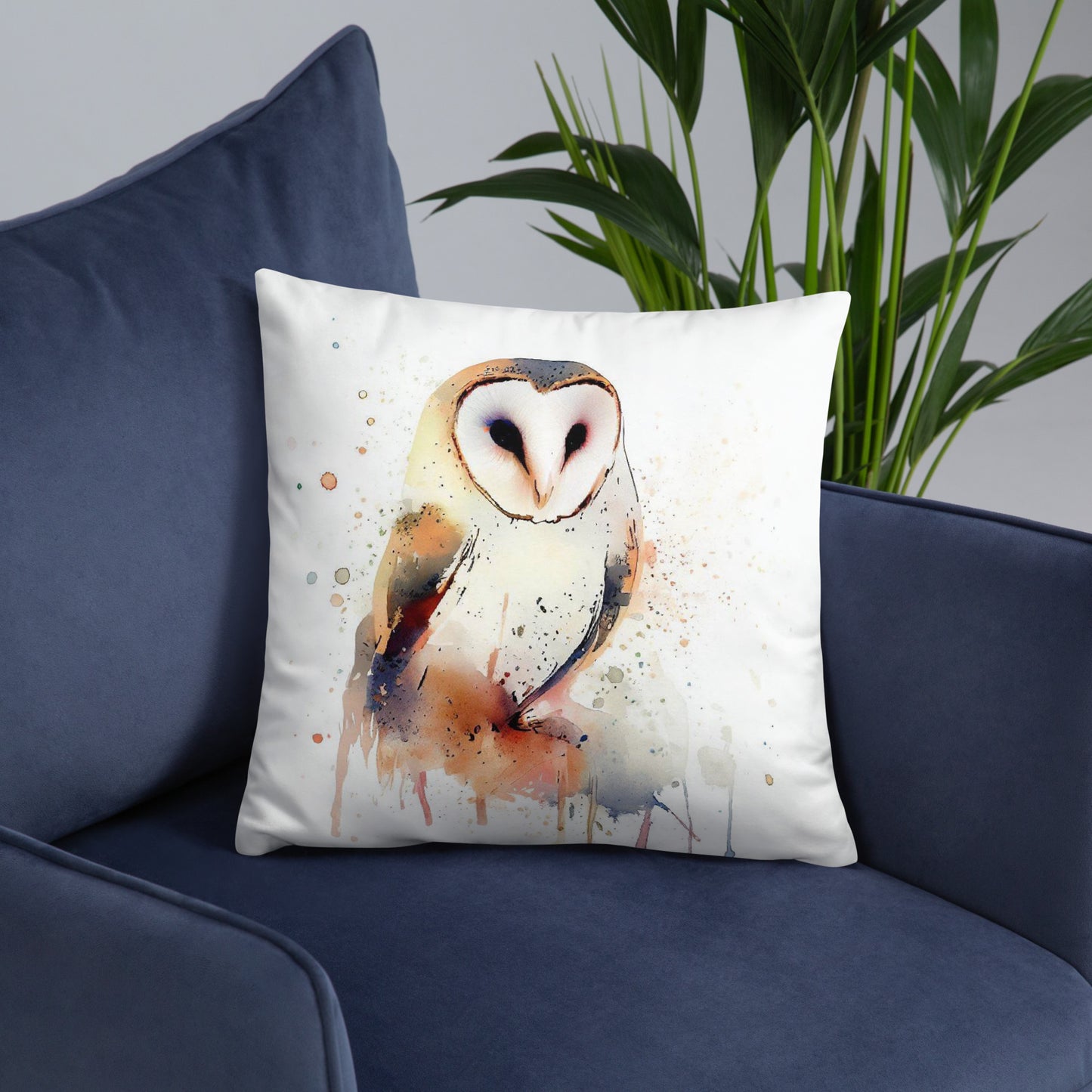 Wild Ink Cushion - Barn Owl