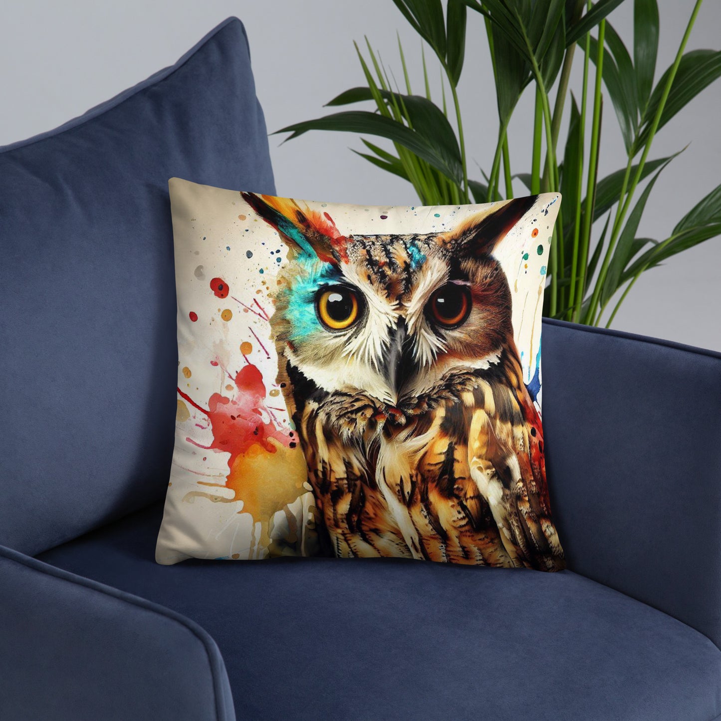Wild Ink Cushion - Owl