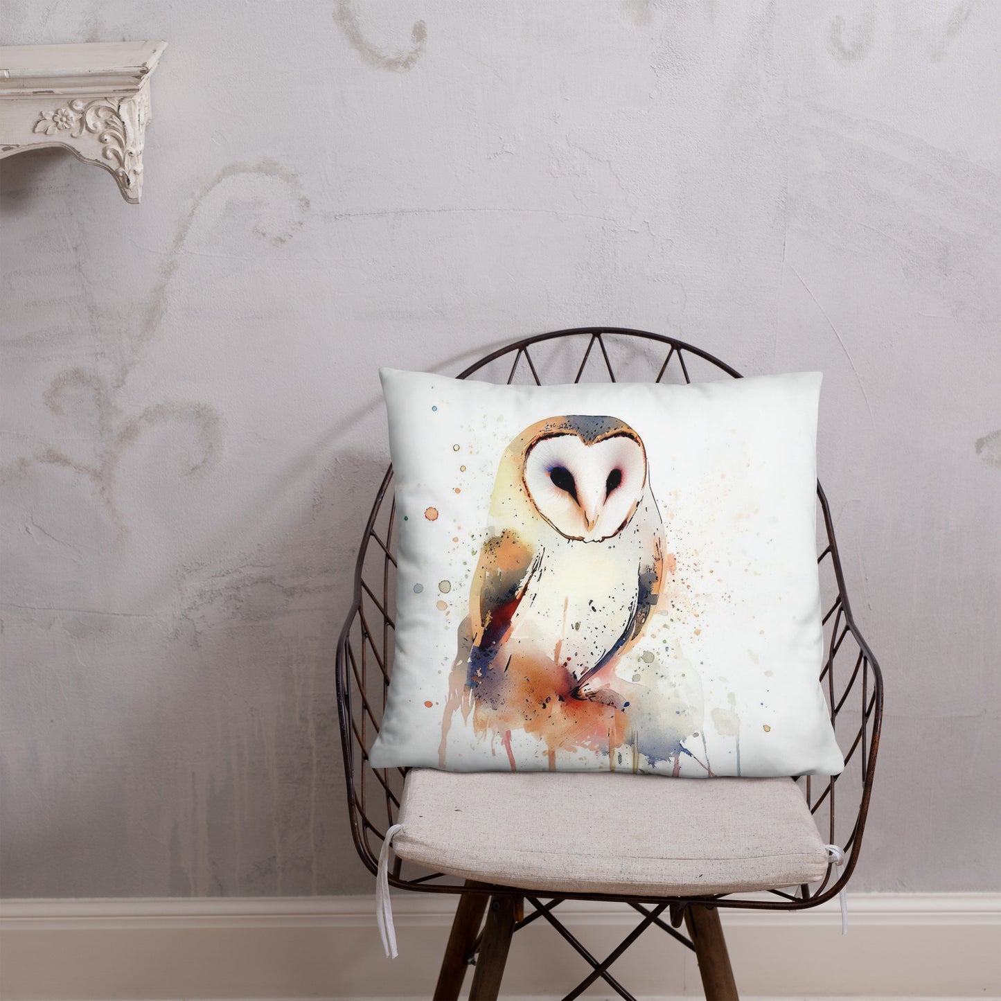 Wild Ink Cushion - Barn Owl
