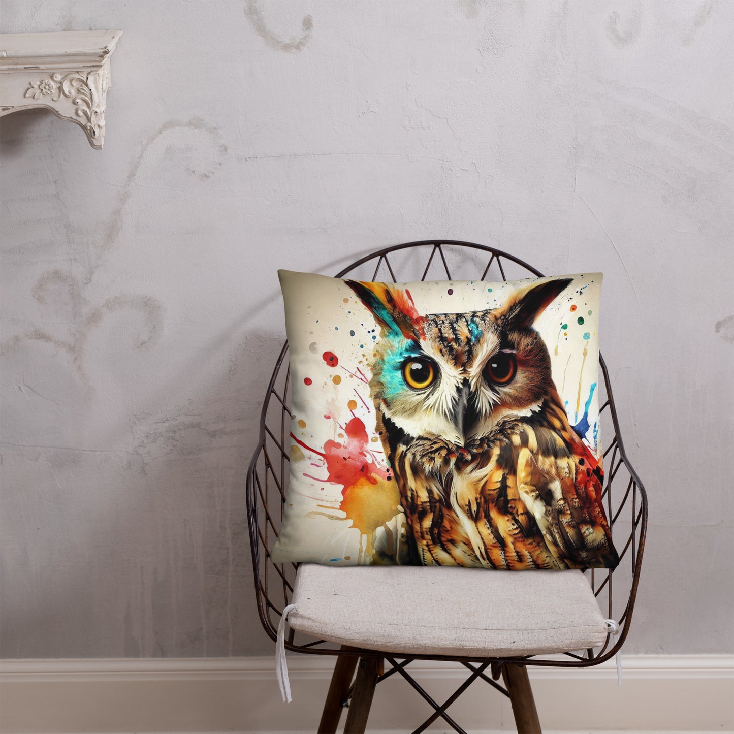 Wild Ink Cushion - Owl