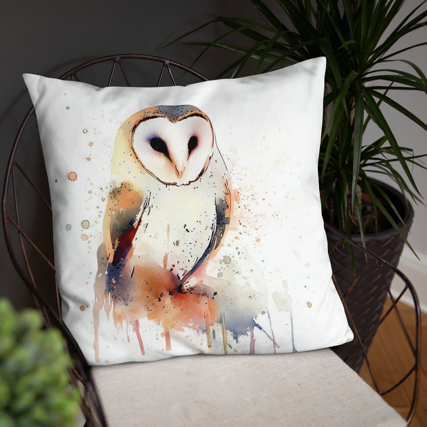 Wild Ink Cushion - Barn Owl