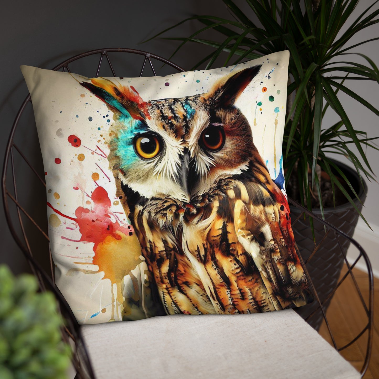 Wild Ink Cushion - Owl