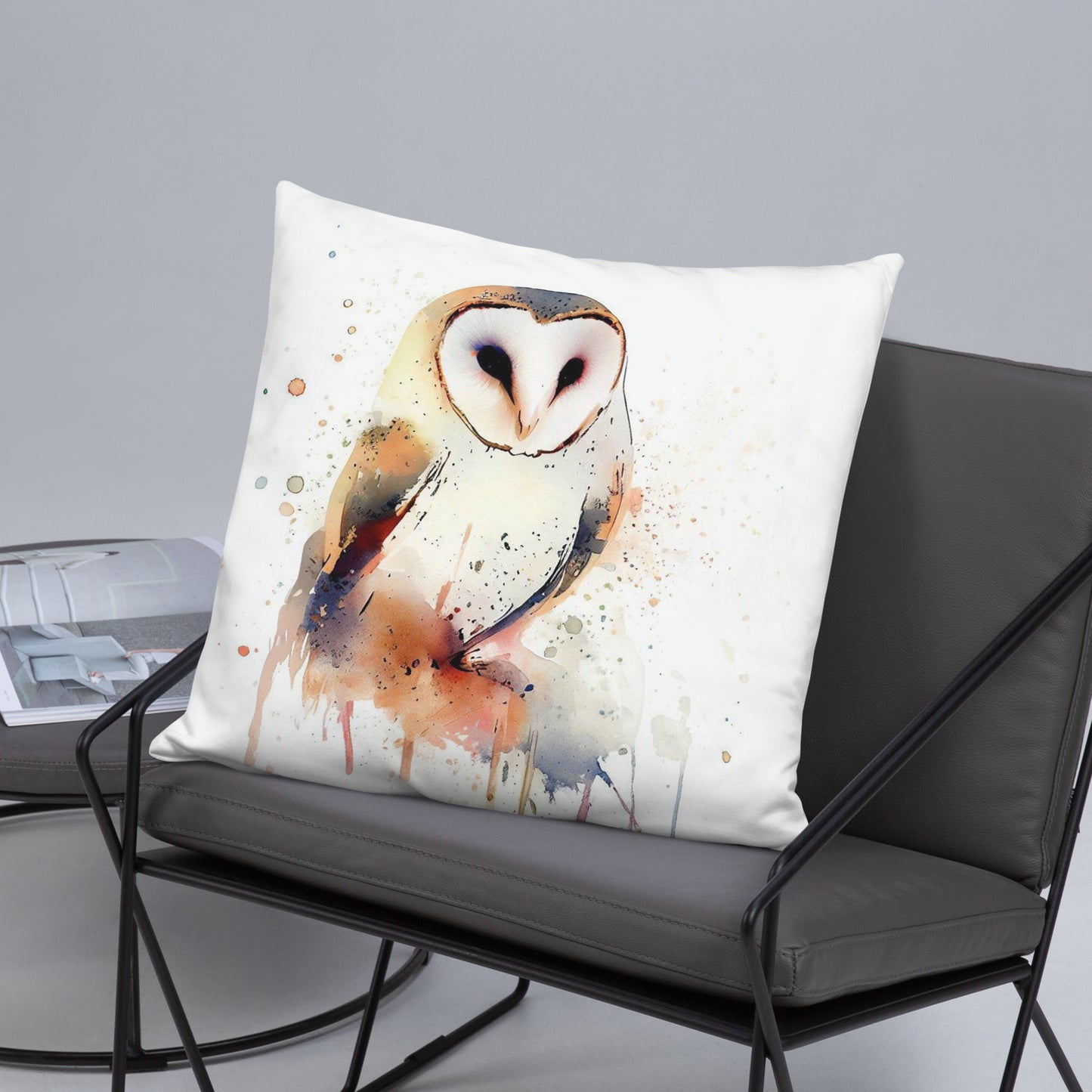 Wild Ink Cushion - Barn Owl