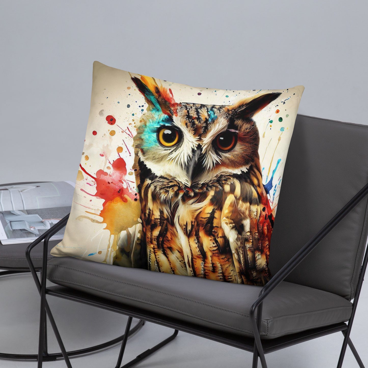 Wild Ink Cushion - Owl