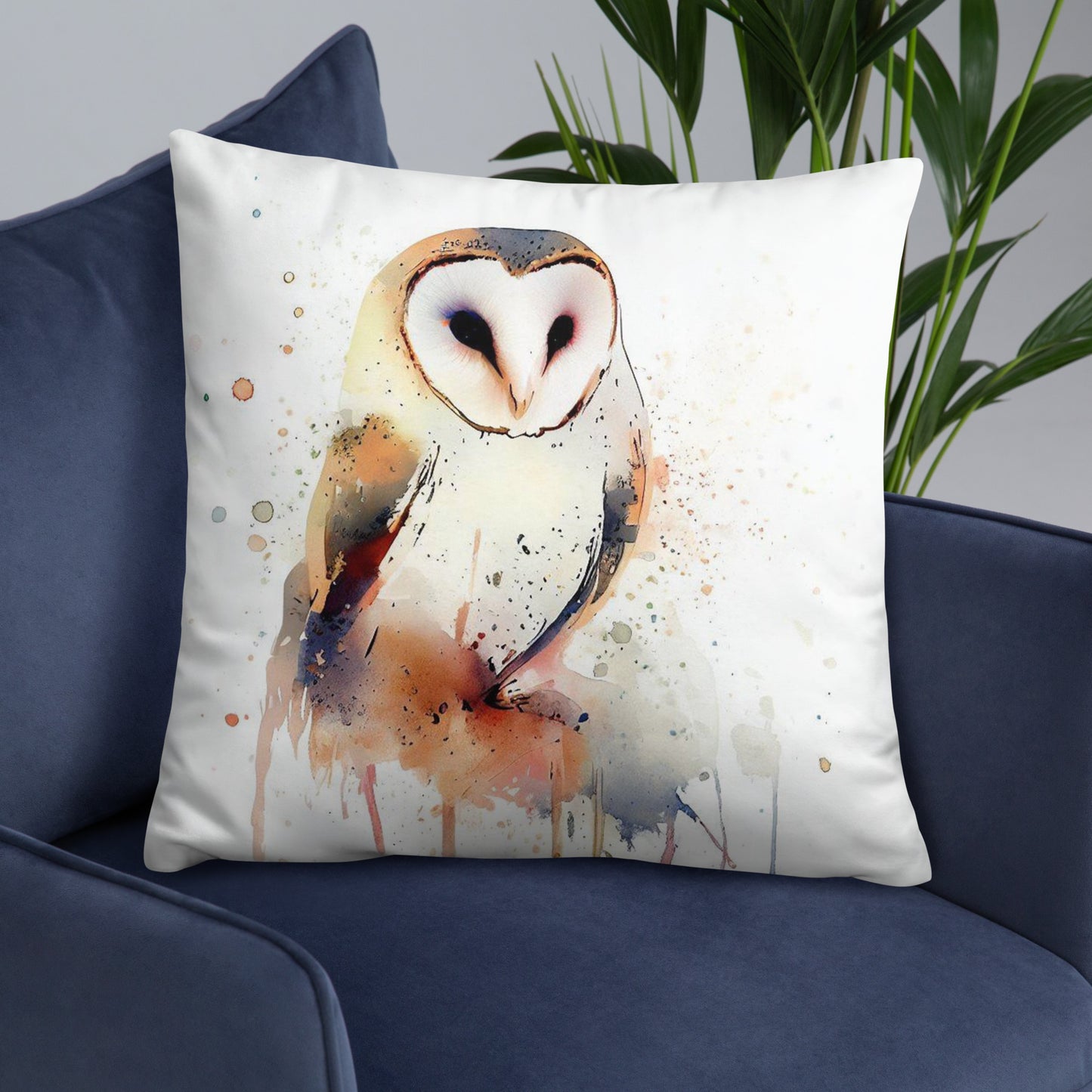 Wild Ink Cushion - Barn Owl