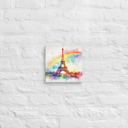 Landmarks in Bloom Canvas - Eifel Tower