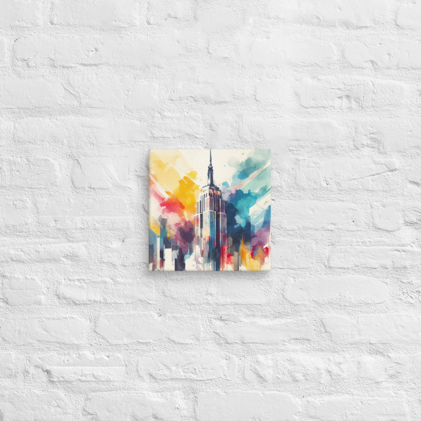 Landmarks in Bloom Canvas - Empire State Building