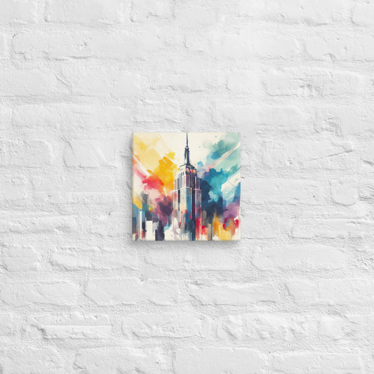 Landmarks in Bloom Canvas - Empire State Building