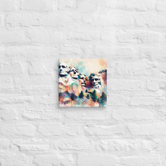 Landmarks in Bloom Canvas - Mount Rushmore