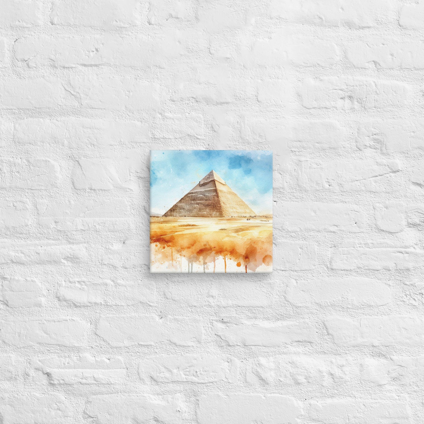 Landmarks in Bloom Canvas - Pyramids of Giza