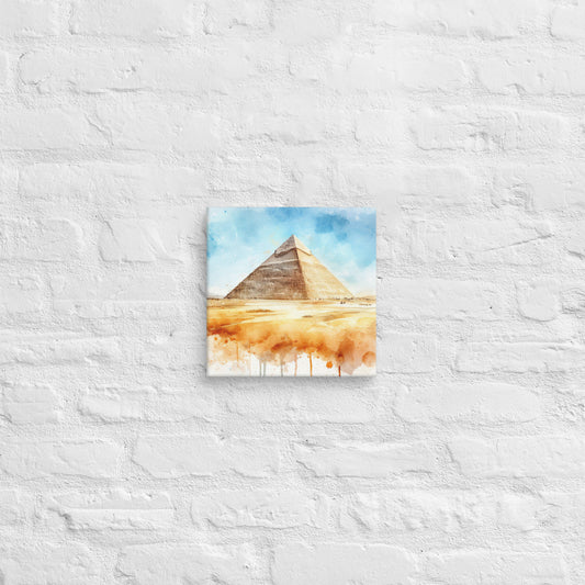 Landmarks in Bloom Canvas - Pyramids of Giza