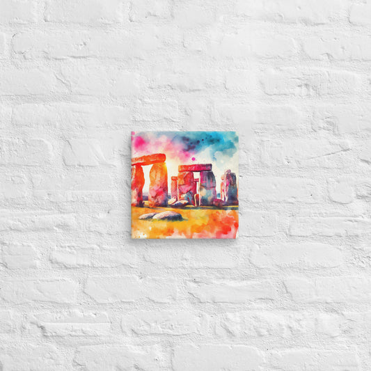 Landmarks in Bloom Canvas - Stone Henge