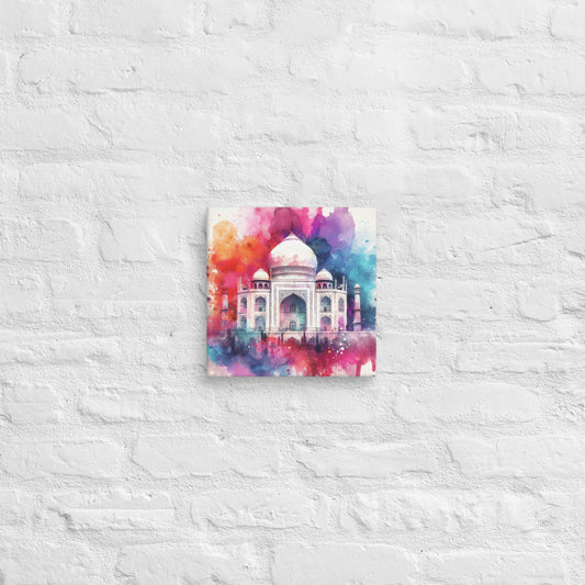 Landmarks in Bloom Canvas -Taj Mahal