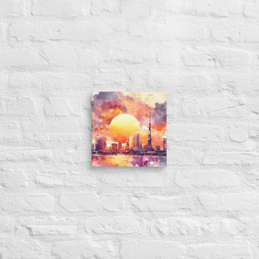 Landmarks in Bloom Canvas - Tokyo