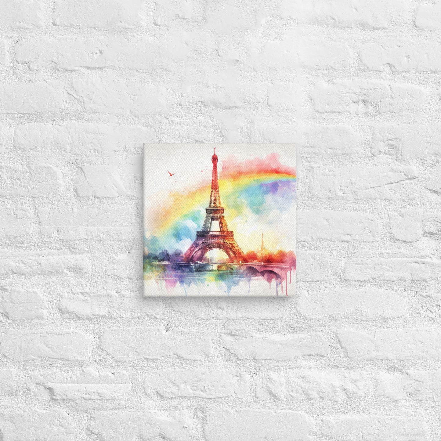 Landmarks in Bloom Canvas - Eifel Tower