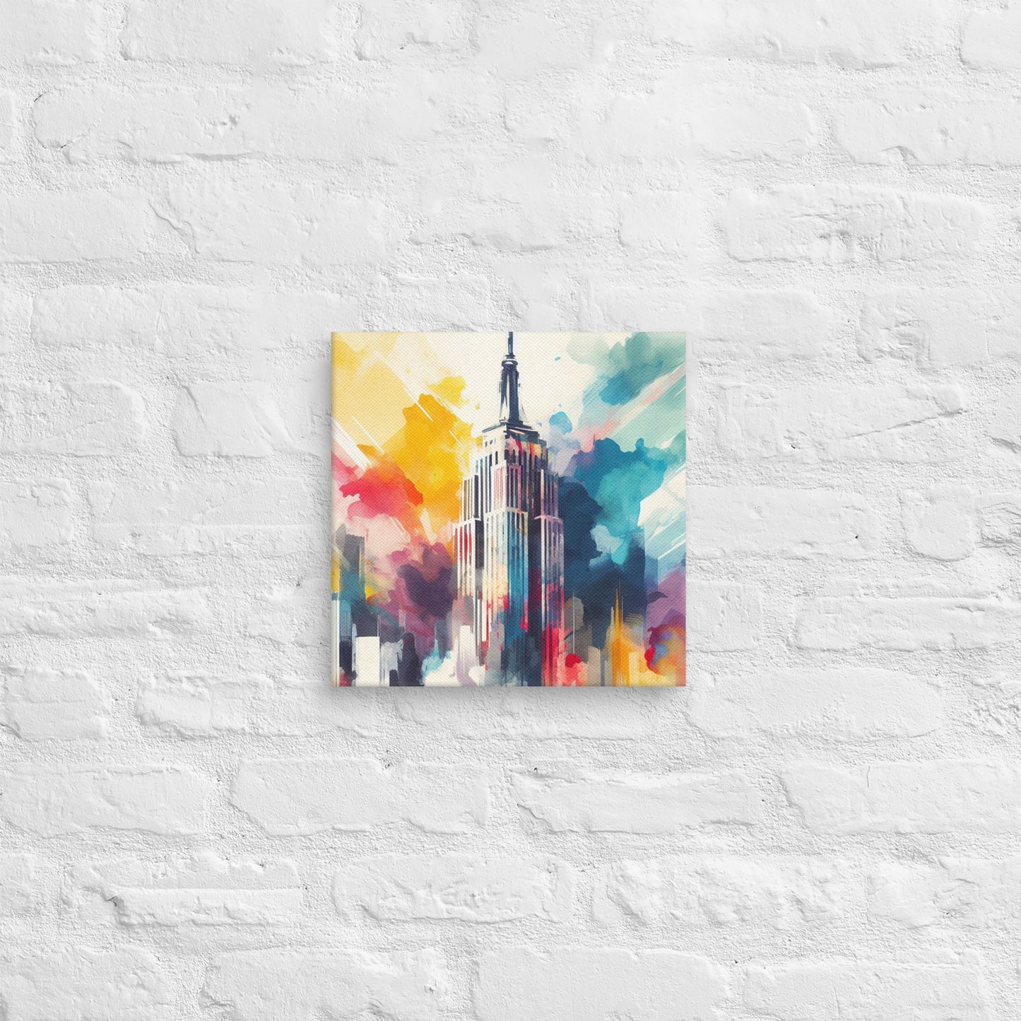 Landmarks in Bloom Canvas - Empire State Building