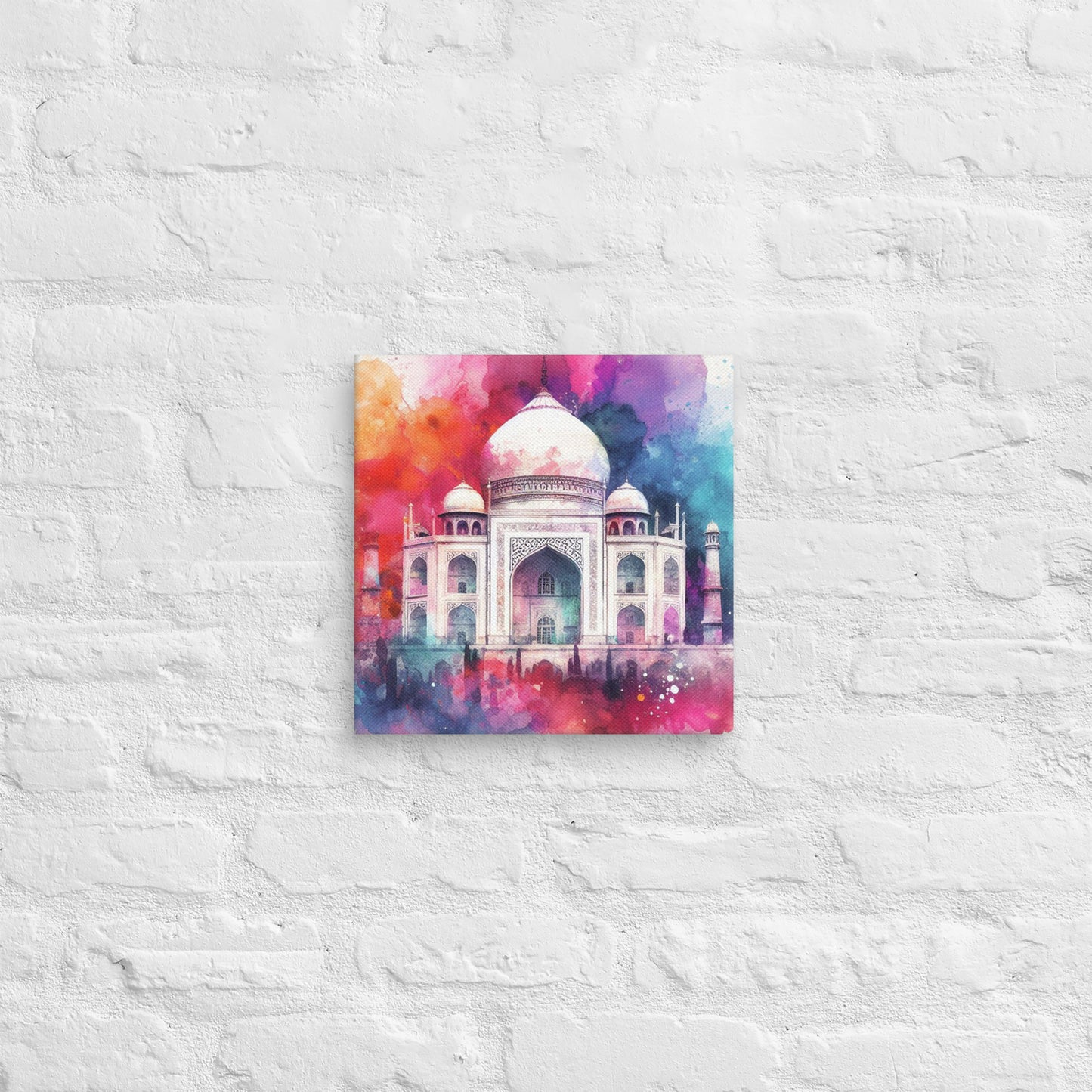 Landmarks in Bloom Canvas -Taj Mahal