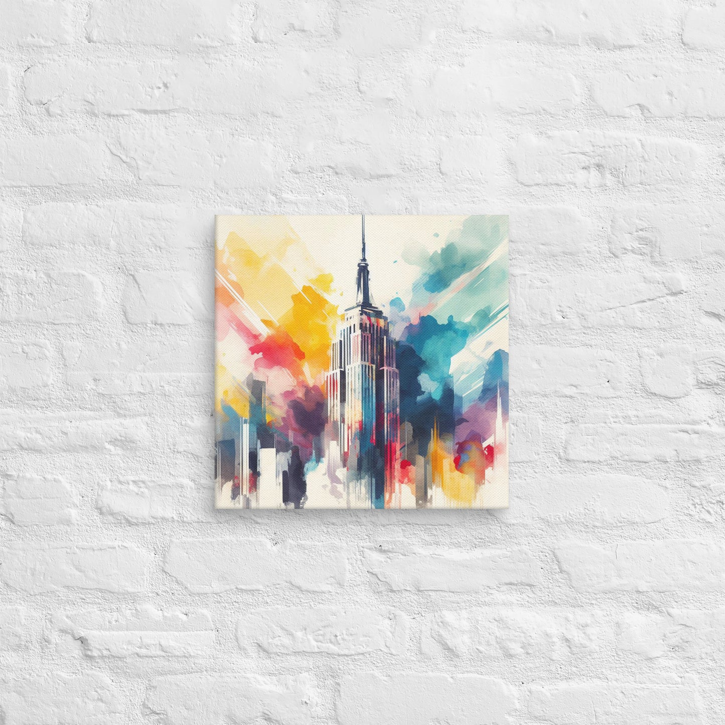 Landmarks in Bloom Canvas - Empire State Building