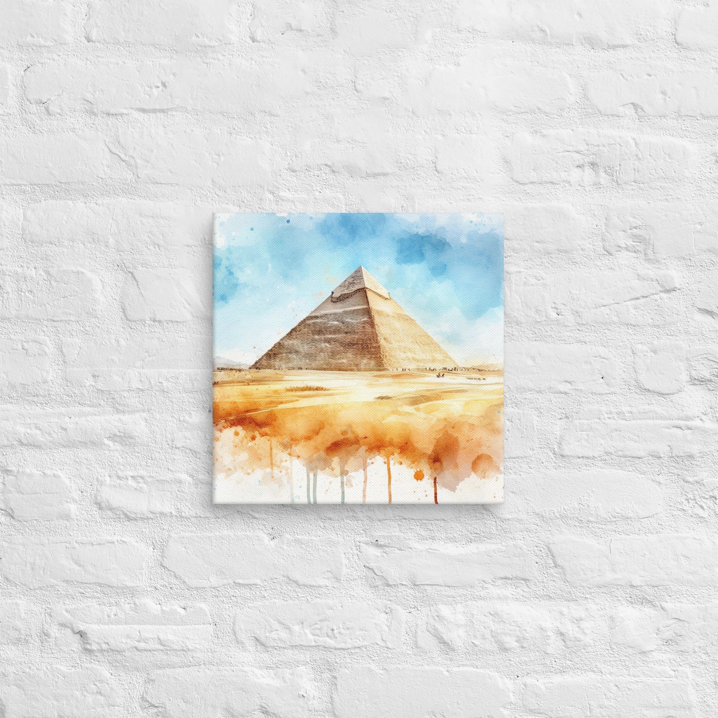Landmarks in Bloom Canvas - Pyramids of Giza