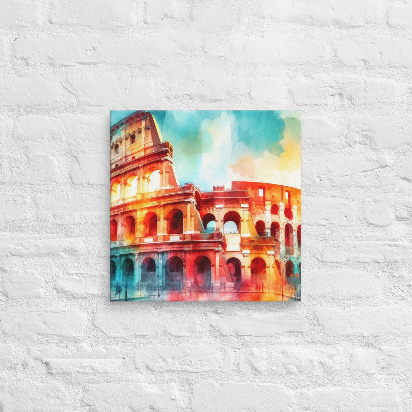 Landmarks in Bloom Canvas - Colloseum