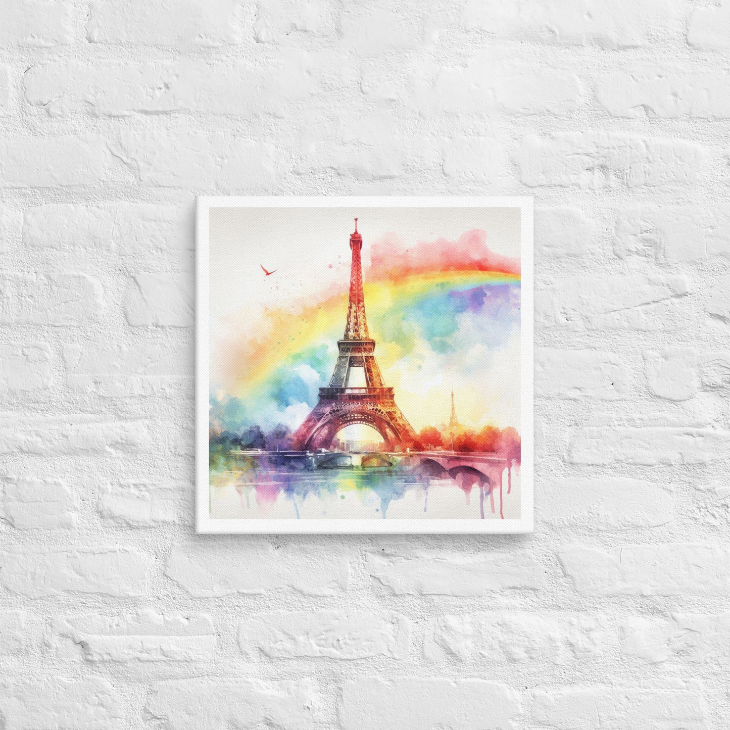 Landmarks in Bloom Canvas - Eifel Tower