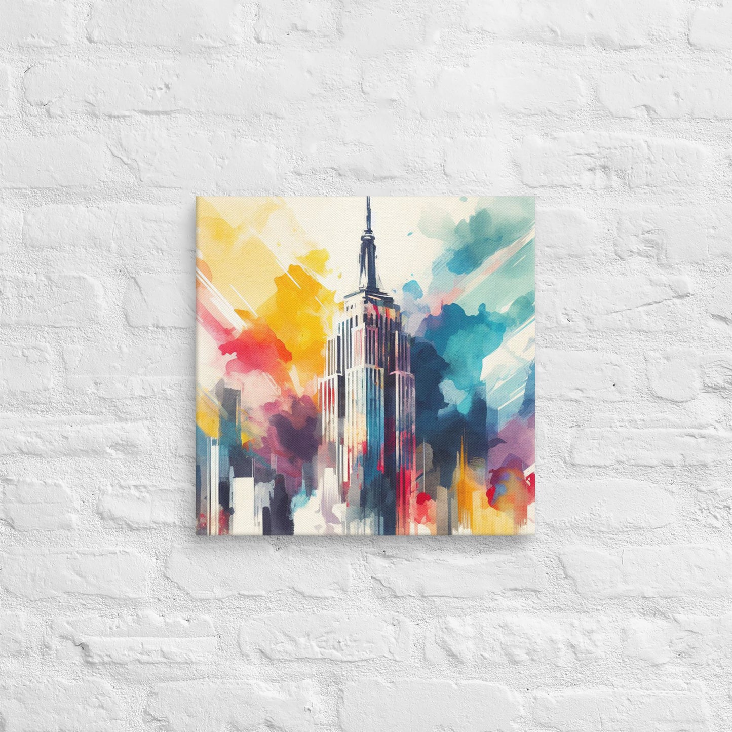Landmarks in Bloom Canvas - Empire State Building