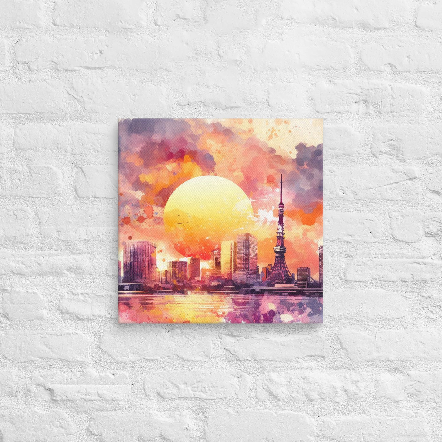 Landmarks in Bloom Canvas - Tokyo