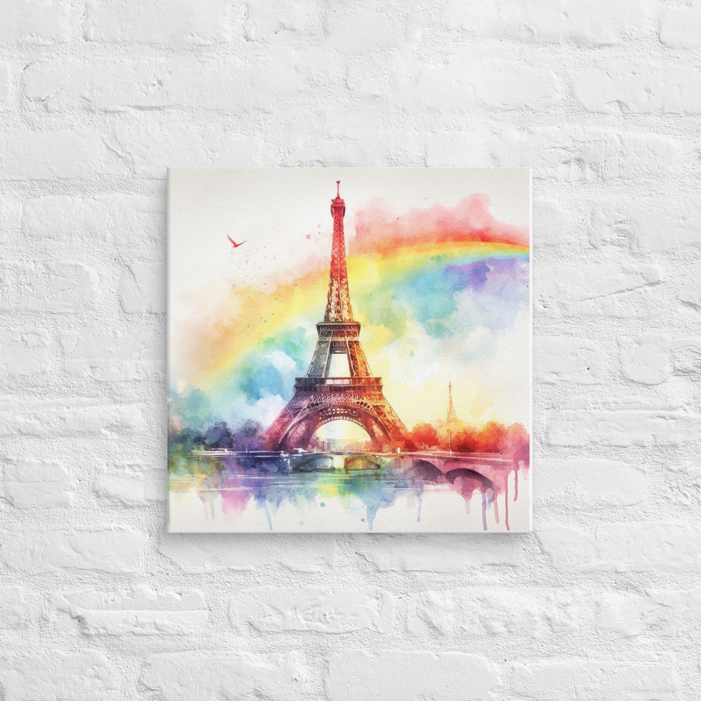 Landmarks in Bloom Canvas - Eifel Tower