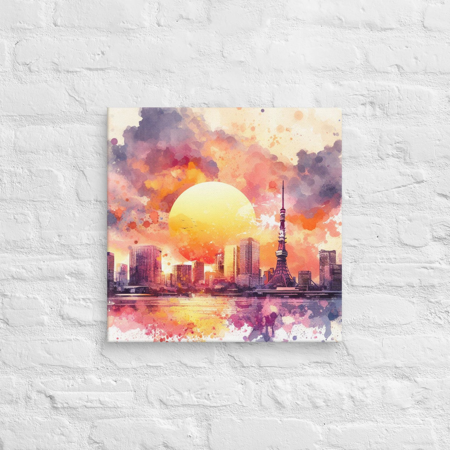 Landmarks in Bloom Canvas - Tokyo