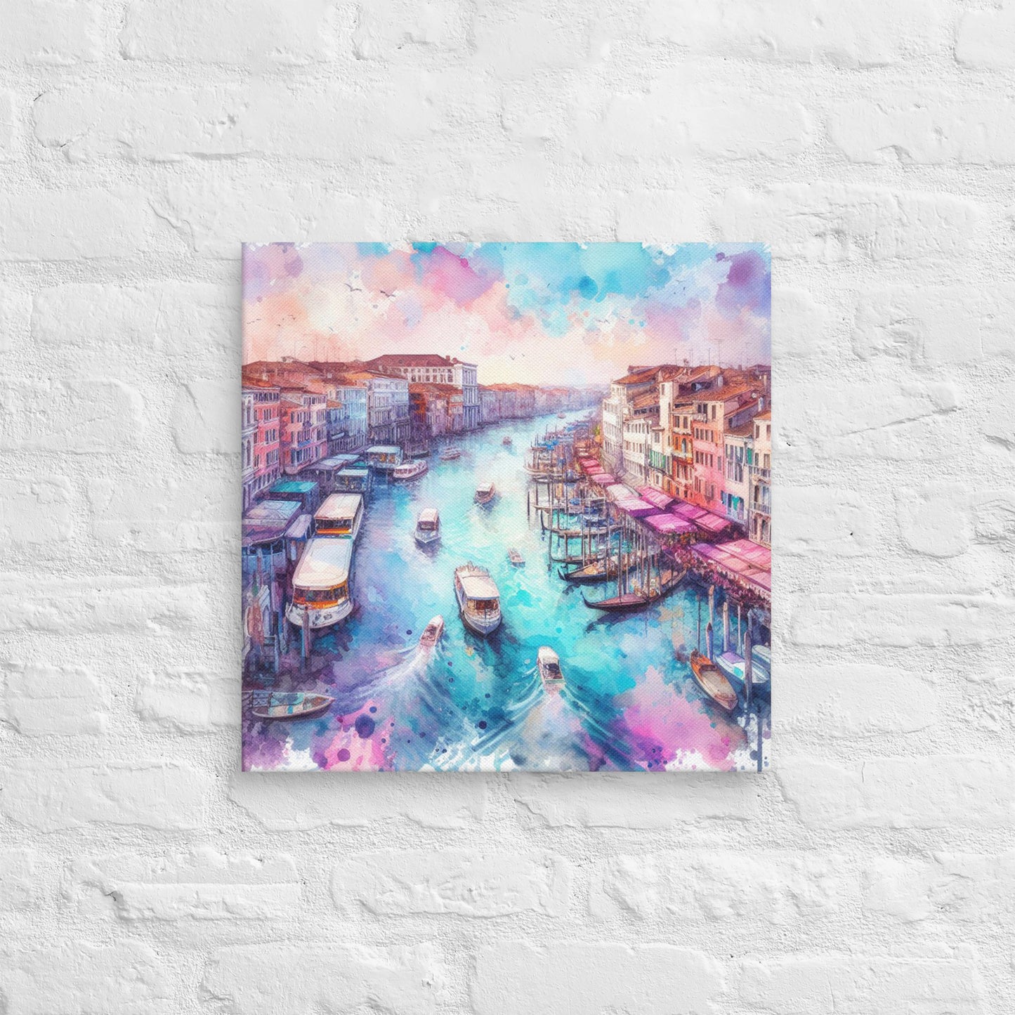 Landmarks in Bloom Canvas - Venice