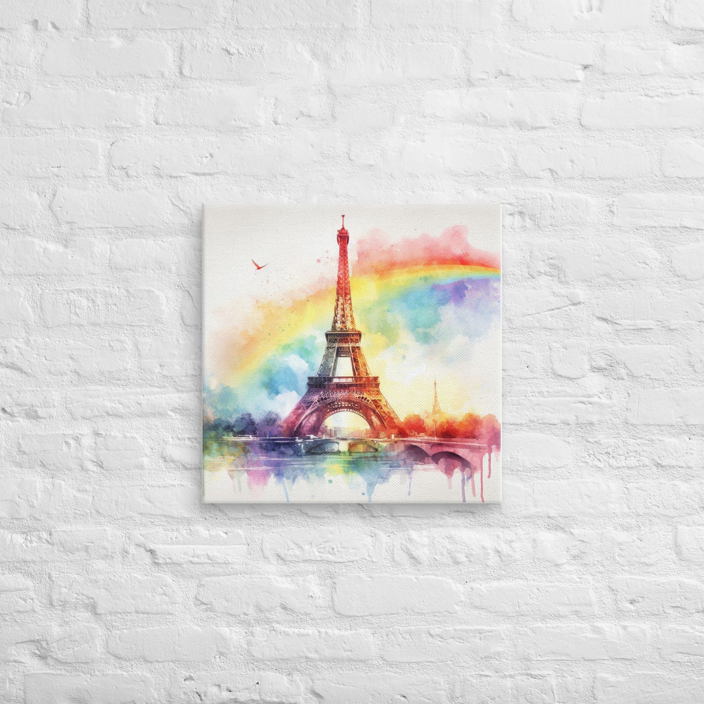 Landmarks in Bloom Canvas - Eifel Tower