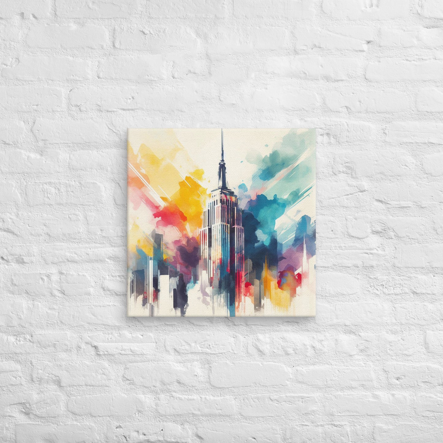 Landmarks in Bloom Canvas - Empire State Building