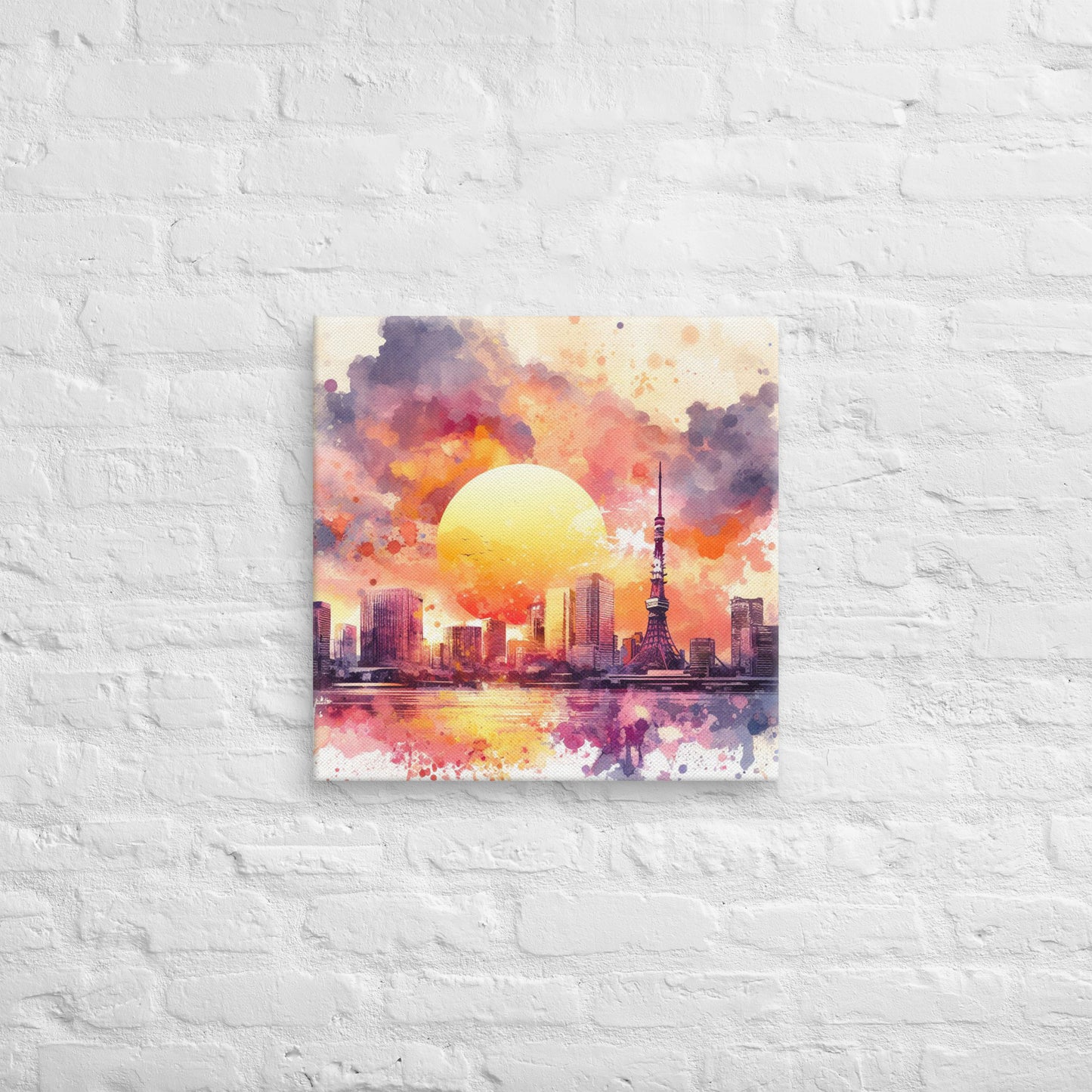 Landmarks in Bloom Canvas - Tokyo