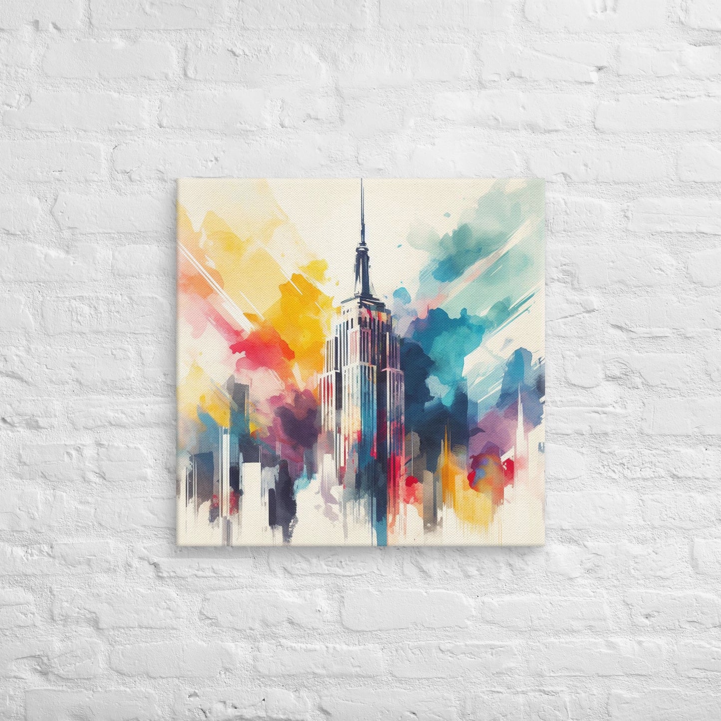 Landmarks in Bloom Canvas - Empire State Building