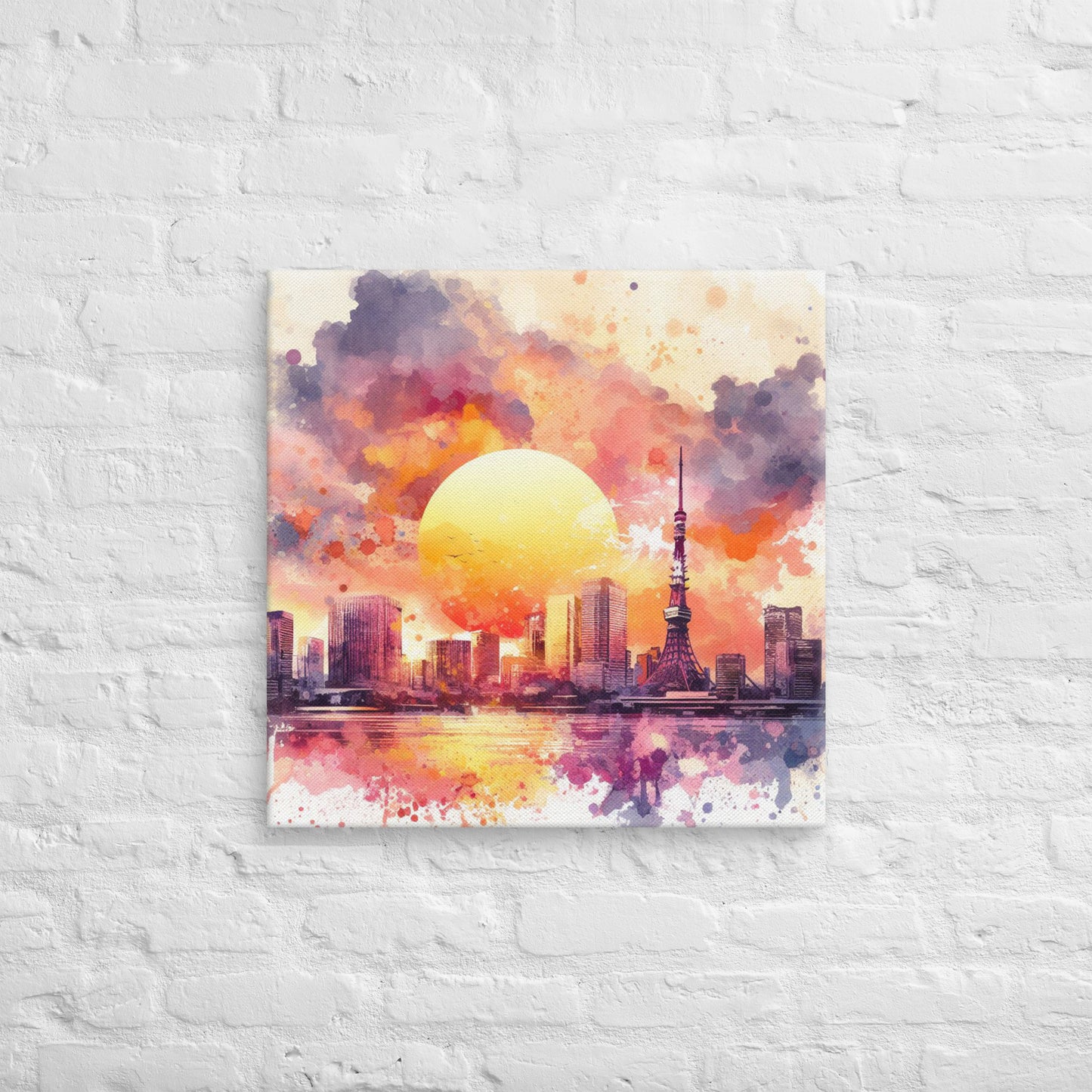 Landmarks in Bloom Canvas - Tokyo