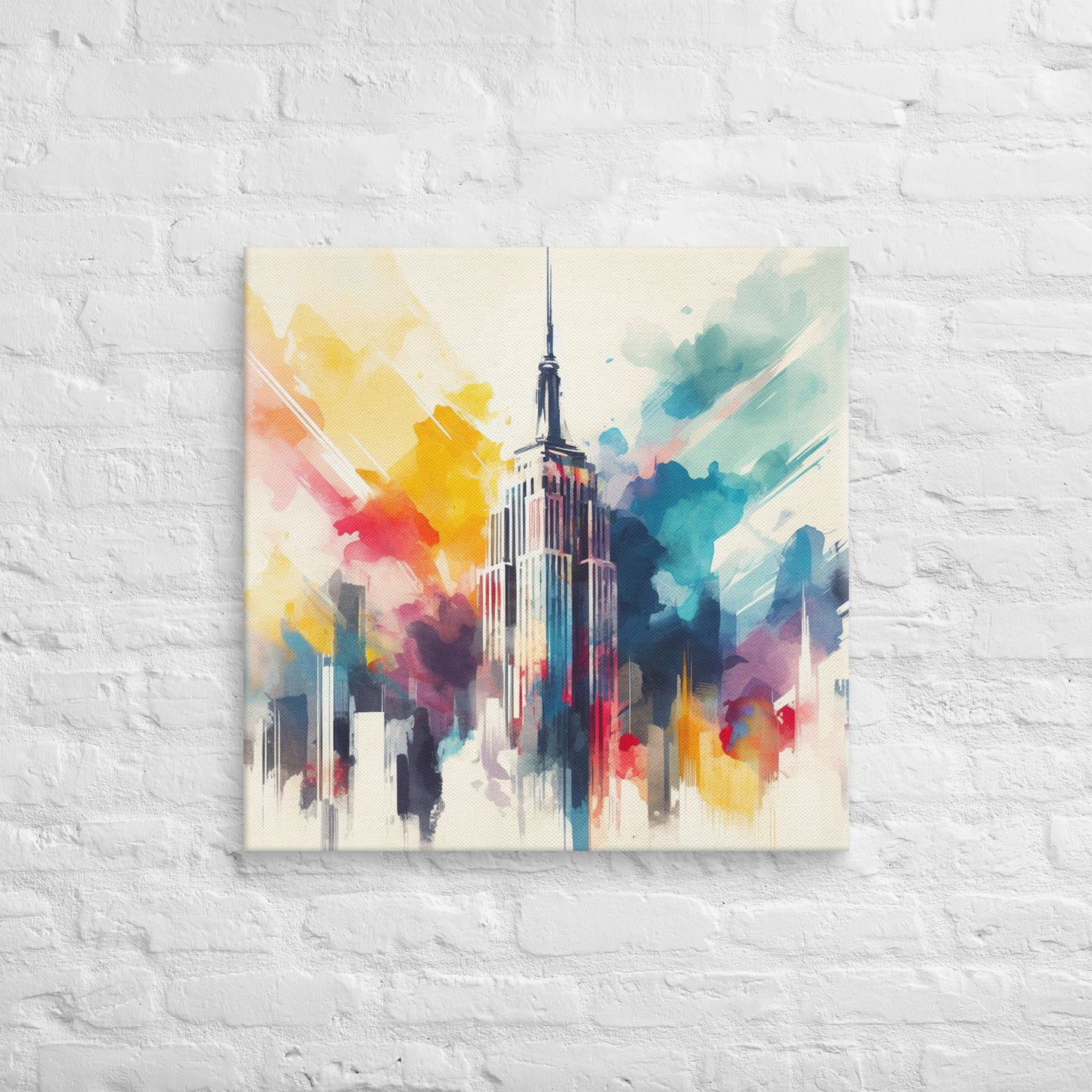 Landmarks in Bloom Canvas - Empire State Building