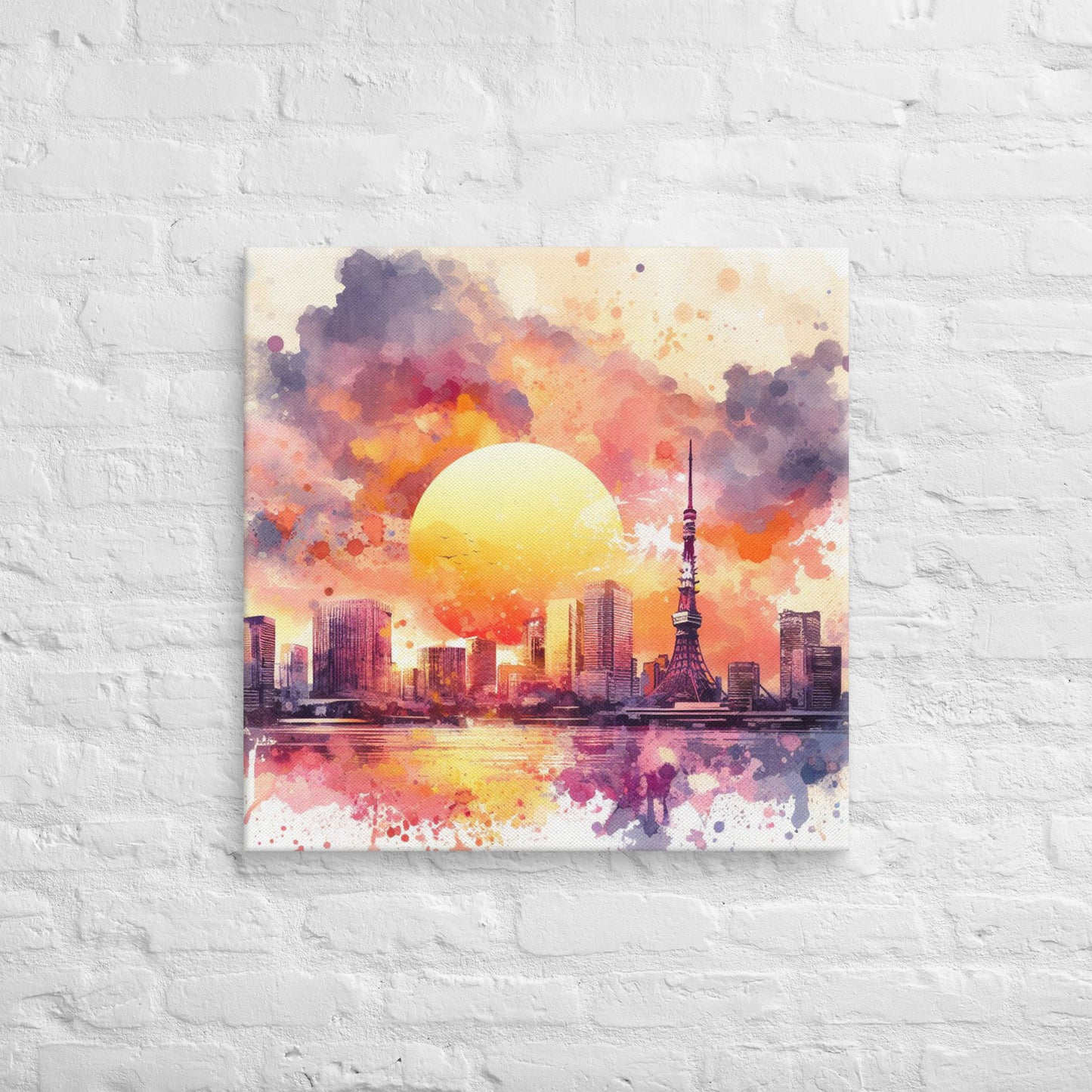 Landmarks in Bloom Canvas - Tokyo