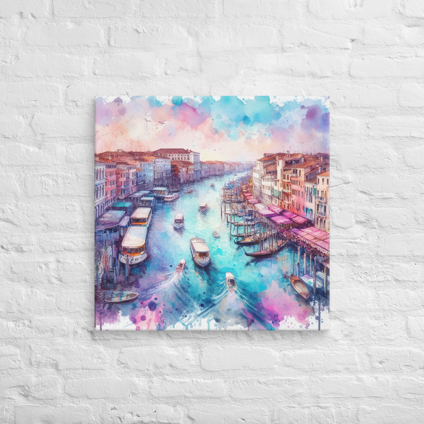 Landmarks in Bloom Canvas - Venice