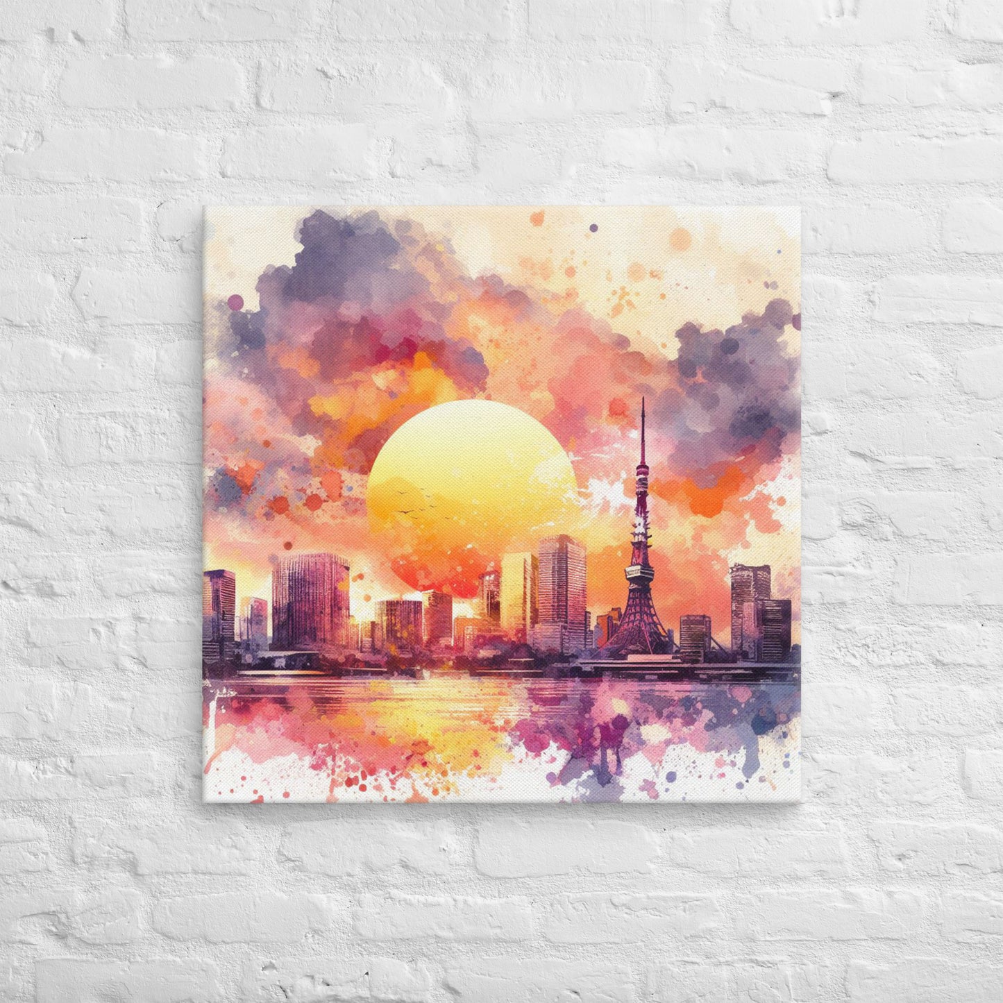 Landmarks in Bloom Canvas - Tokyo