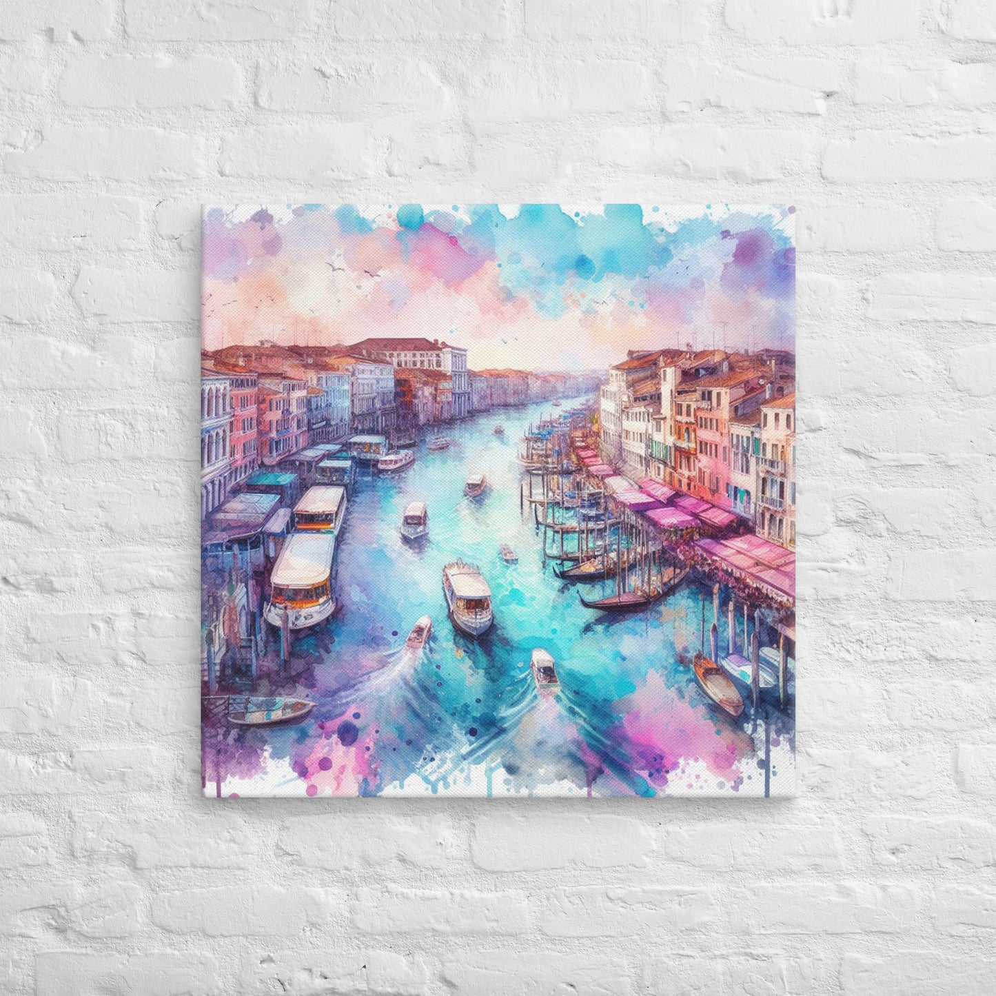 Landmarks in Bloom Canvas - Venice
