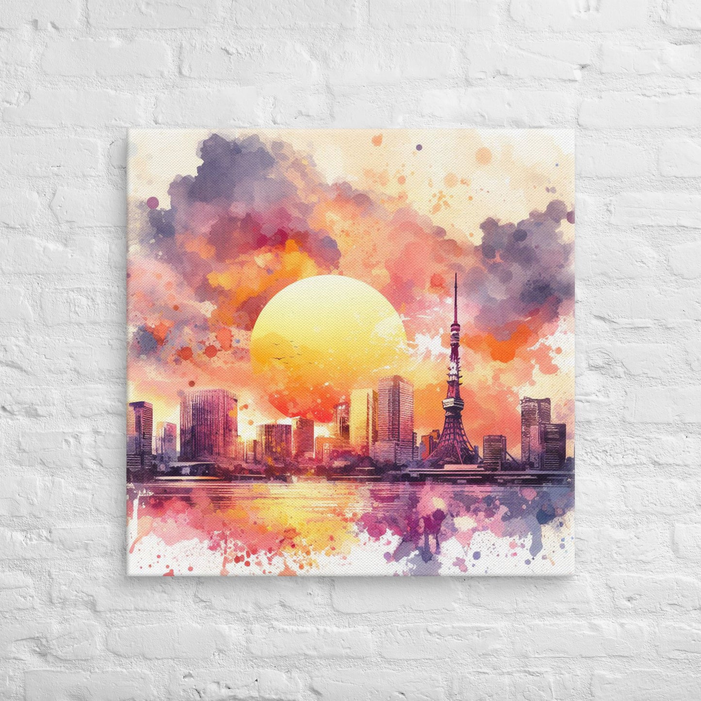 Landmarks in Bloom Canvas - Tokyo