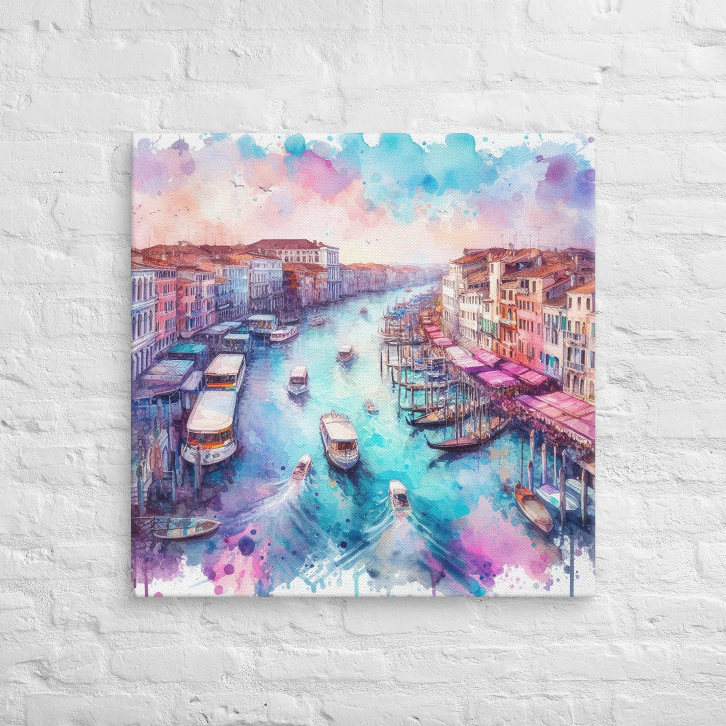 Landmarks in Bloom Canvas - Venice