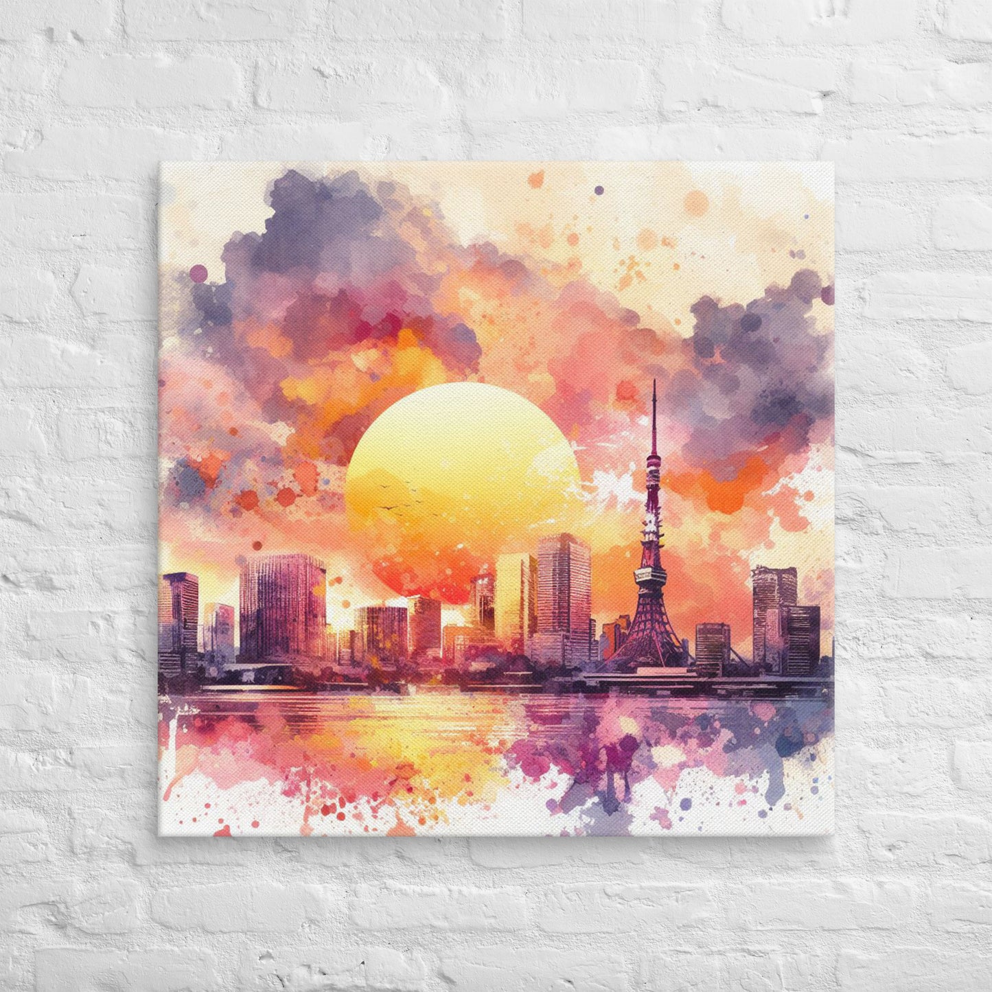 Landmarks in Bloom Canvas - Tokyo