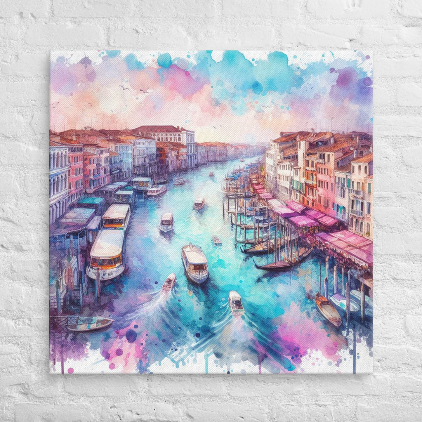 Landmarks in Bloom Canvas - Venice