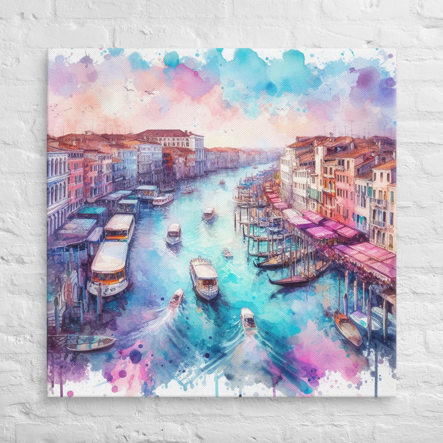 Landmarks in Bloom Canvas - Venice