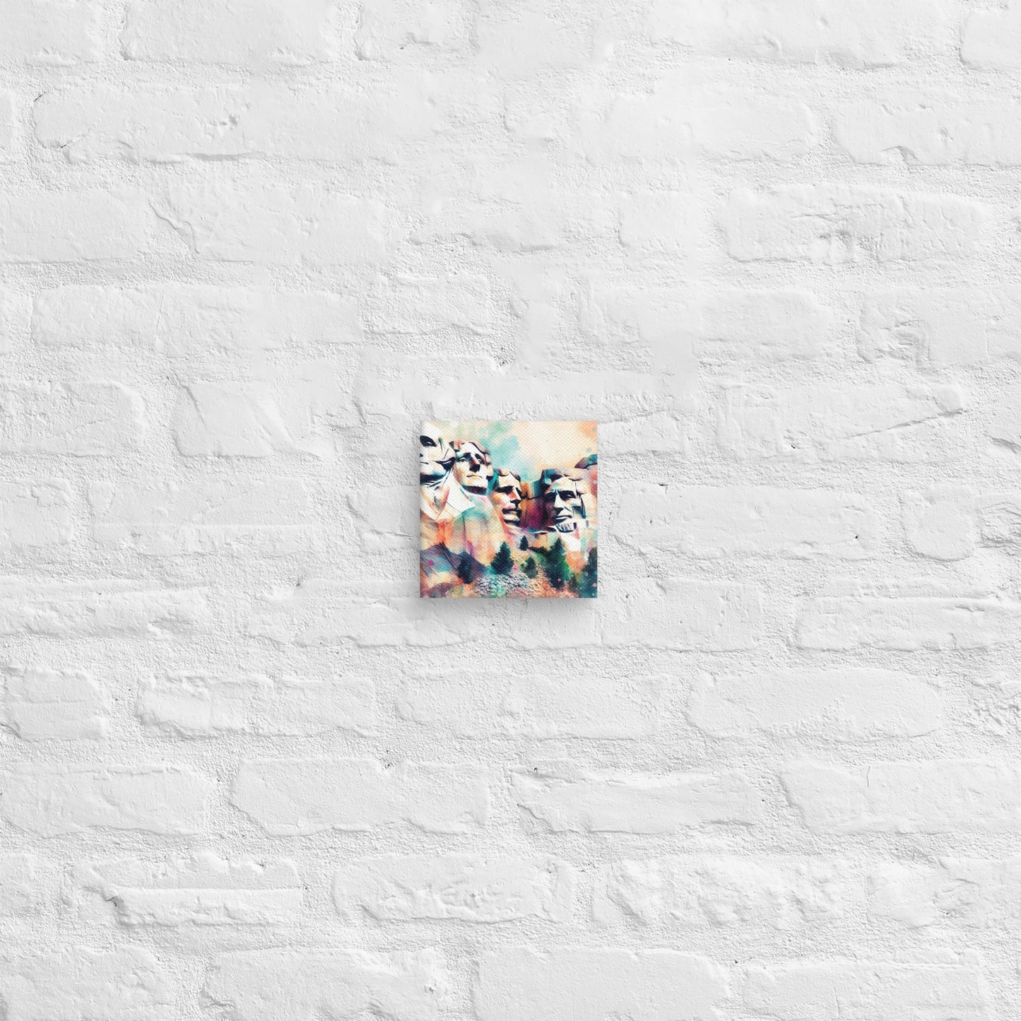 Landmarks in Bloom Canvas - Mount Rushmore