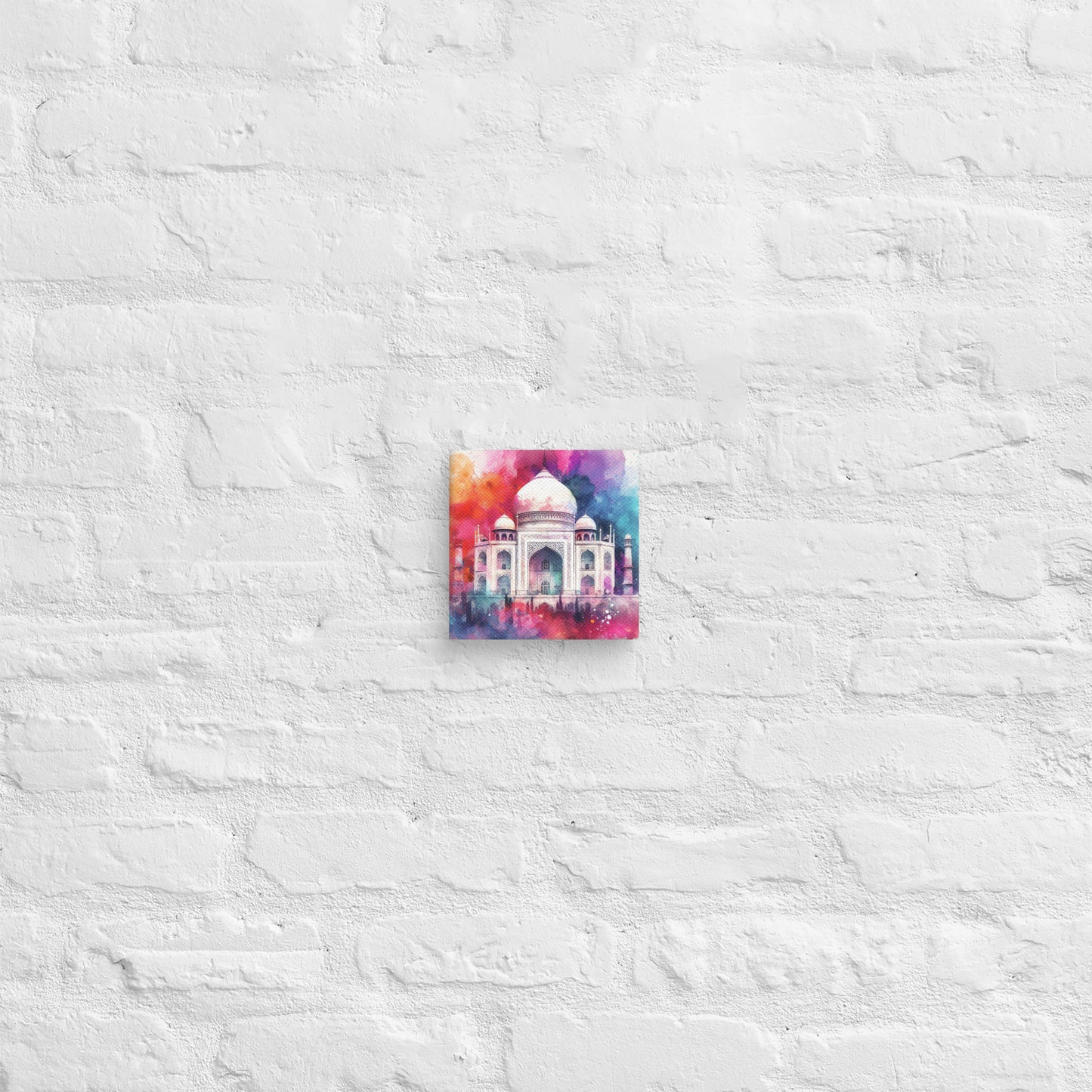 Landmarks in Bloom Canvas -Taj Mahal