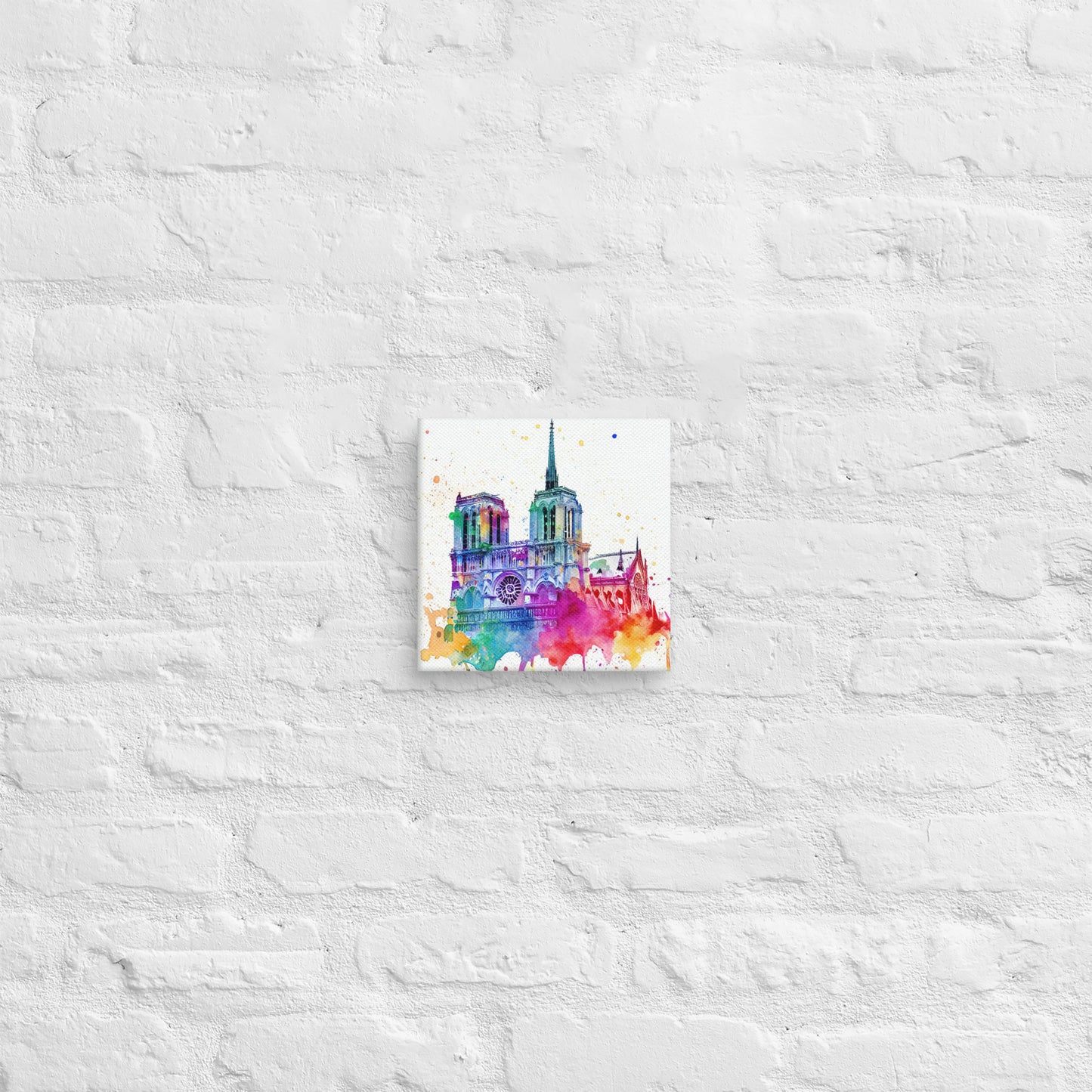 Landmarks in Bloom Canvas - Notre-dame